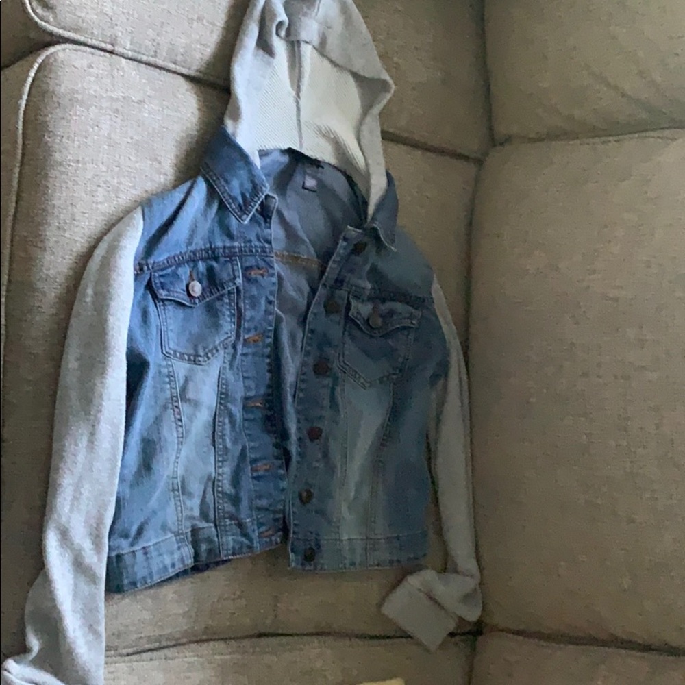 Maternity jean jacket